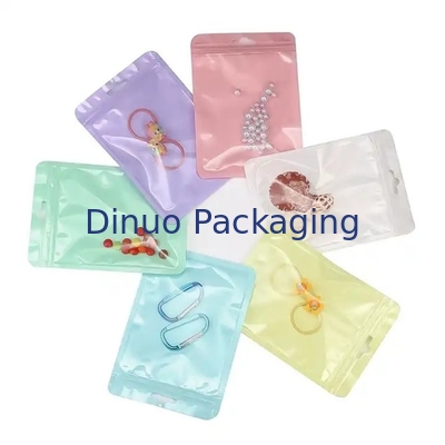 Customized CPE PE Transparent Frosted Plastic Zip Lock Bag Mini Zip Pocket