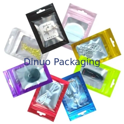 Customized CPE PE Transparent Frosted Plastic Zip Lock Bag Mini Zip Pocket