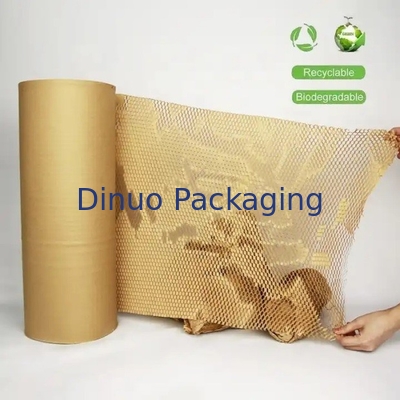 Biodegradable Eco Friendly Packaging Honeycomb Paper Wrap Brown Kraft Paper Roll
