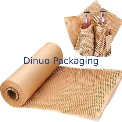 Biodegradable Eco Friendly Packaging Honeycomb Paper Wrap Brown Kraft Paper Roll