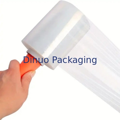 Blue Stretch And Shrink Film Width 20cm / 50cm / 100cm Designed With Plastic Handle