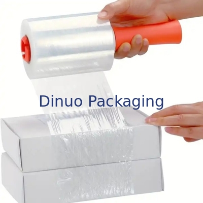 Blue Stretch And Shrink Film Width 20cm / 50cm / 100cm Designed With Plastic Handle