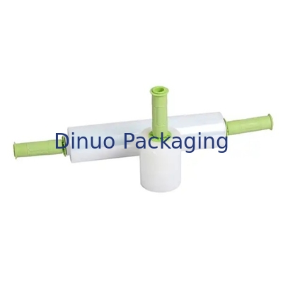 Customizable White LLDPE Stretch And Shrink Film Designed With Plastic Handle