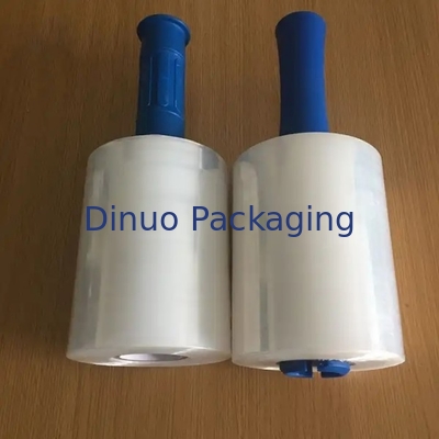 Customizable White LLDPE Stretch And Shrink Film Designed With Plastic Handle