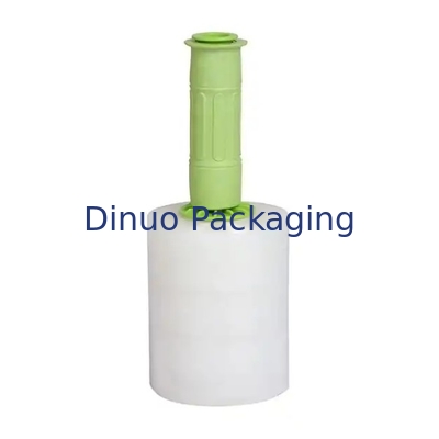 Customizable White LLDPE Stretch And Shrink Film Designed With Plastic Handle