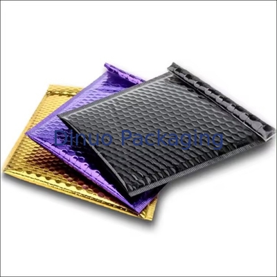 Shipping Packaging Holographic Bubble Envelope Mailing Bags Metallic Poly Holographic Bubble Mailers