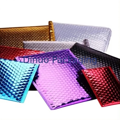 Shipping Packaging Holographic Bubble Envelope Mailing Bags Metallic Poly Holographic Bubble Mailers