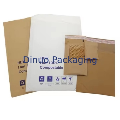 Compostable Honeycomb Padded Kraft Paper Express Envelope Biodegradable Shockproof Mailers Shipping Mailing Bags