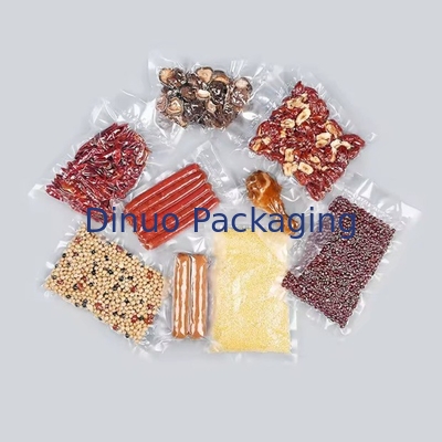 Vacuum Embossed Sealed Plastic Storage Bag Three Sides Sealed Food Vacuum Bag Texture Embossed Vacuum Bag