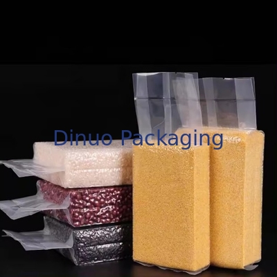 Customized Transparent Vacuum Bag With Miscellany Grain Print Recyclable Offset Surface For Food Industrial Use