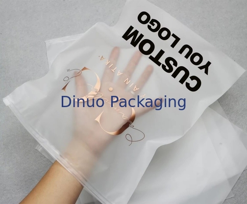Custom Matte Frosted Zip Seal Ziplock Plastic Bags For Clothing Zipper Bag