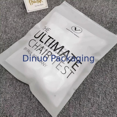 Custom Matte Frosted Zip Seal Ziplock Plastic Bags For Clothing Zipper Bag