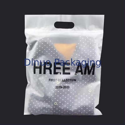 Custom Printing Eco-Friendly Resealable Plastic Ziplock Bags With Handle For Clothes Packaging Bag