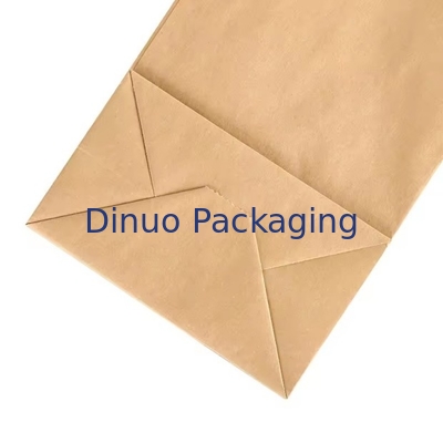 Custom Size Disposable Brown Kraft Paper Bags For Bread, Sandwich Flat Bottom Food Take Out Paper Bag