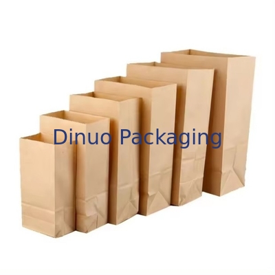 Customized Paper Bag Packaging Recyclable Food Grade Kraft Paper Bag