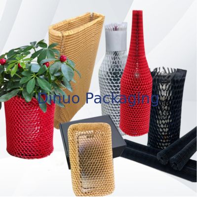 Degradable Honeycomb Paper Sleeve For Glass Bottle Cosmetic Packaging