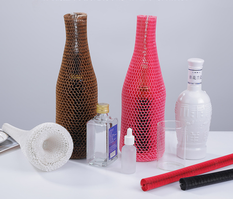 Degradable Honeycomb Paper Sleeve For Glass Bottle Cosmetic Packaging