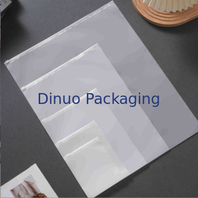 CPE PE Transparent Frosted Plastic Zip Lock Bag With Recyclable And Dustproof Performance