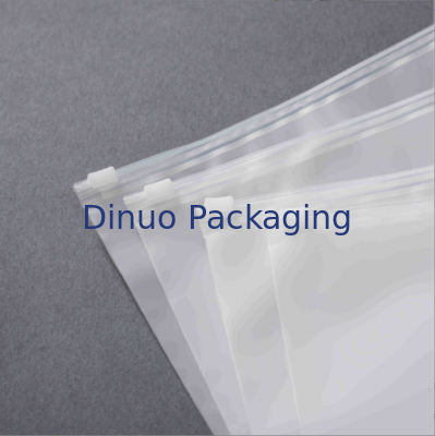CPE PE Transparent Frosted Plastic Zip Lock Bag With Recyclable And Dustproof Performance