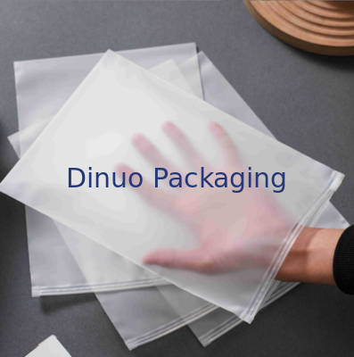 CPE PE Transparent Frosted Plastic Zip Lock Bag With Recyclable And Dustproof Performance
