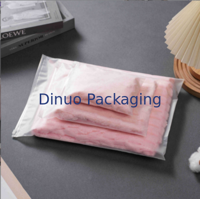 Custom Self-Sealing CPE Zipper Bags With Printed Logo Frosted Plastic Zip Lock Bag