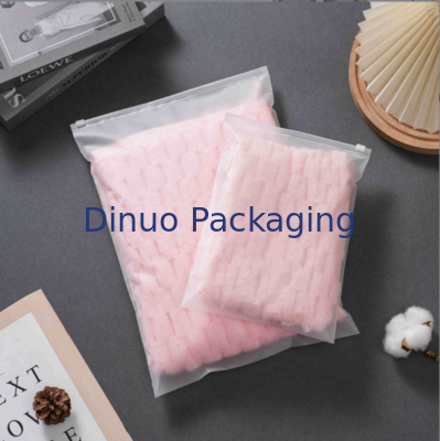 Custom Self-Sealing CPE Zipper Bags With Printed Logo Frosted Plastic Zip Lock Bag