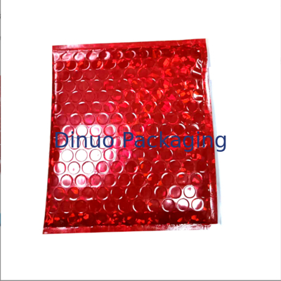 Secure Zipper Closure Metallic Bubble Zipper Bag With Multi-Size And Multi-Purpose