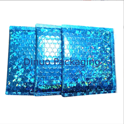 Secure Zipper Closure Metallic Bubble Zipper Bag With Multi-Size And Multi-Purpose