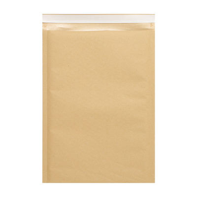 Pack Of 15 Kraft Bubble Mailers with Low Density Polyethylene Inner Materials and Customized Logo