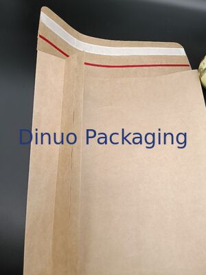 Self-Adhesive Brown Kraft Pointed Bottom Bags Durable Eco-Friendly Food-Safe Thick Recycled Material