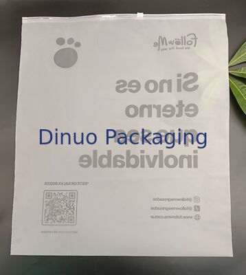 Waterproof Dustproof Secure Seal Double-Sided Frosted CPE Zipper Bag with Custom Logo Reusable Durable