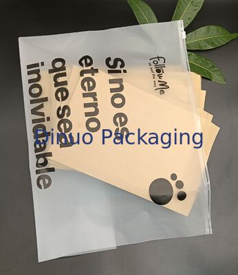 Waterproof Dustproof Secure Seal Double-Sided Frosted CPE Zipper Bag with Custom Logo Reusable Durable