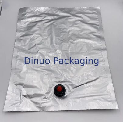 High Barrier VMPET / PE Aluminum Foil Bib Inner Liner Bag In Box With Valve