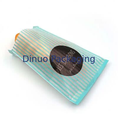 Food Grade Biodegradable Glassine Paper Bags Customizable Size Color Bakery Food Packaging