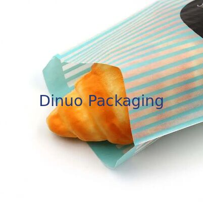 Food Grade Biodegradable Glassine Paper Bags Customizable Size Color Bakery Food Packaging