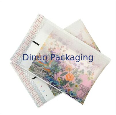 Decorative Floral Bird Pattern Waterproof Self Sealing Bubble Mailing Bag For Packaging