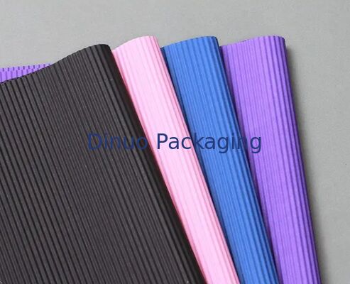 Assorted Color Florist Stripe Paper Rolls Soft Stripe Craft Paper For Flower Wrapping Gift Packaging