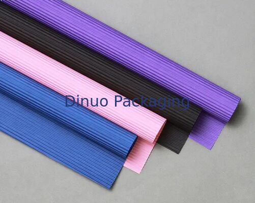 Assorted Color Florist Stripe Paper Rolls Soft Stripe Craft Paper For Flower Wrapping Gift Packaging