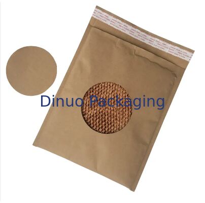 Environmentally 100% Recyclable Paper Padded Mailers Cushion Shockproof Kraft Paper Padded Bags Paper Packaging