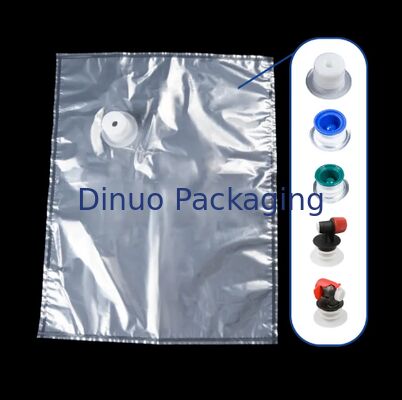 Transparent Food Grade Bag In Box With Valve For Liquid Dispensing Storage