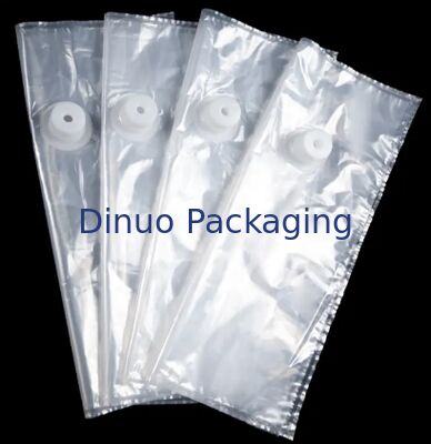 Transparent Food Grade Bag In Box With Valve For Liquid Dispensing Storage