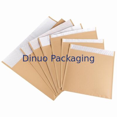 Low Density Polyethylene Kraft Bubble Mailers Durable Envelopes Featuring 60 to 180gsm Kraft Thickness Ideal for Secure Packaging and Shipping