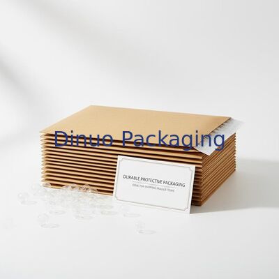 Self-sealing Kraft Poly Bubble Wraps Durable Protective Packaging Material Ideal for Shipping Fragile Items and Ensuring Safe Delivery