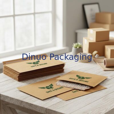 Customized Logo Kraft Cushion Bubble Mailers Express Shipping Padded Envelopes for Safe Packaging and Mailing Solutions