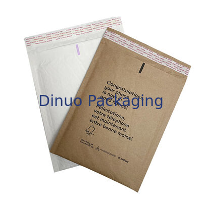 Biodegradable Eco Double Layered Padded Envelope Brown Honeycomb Shipping Bags Kraft Paper Bubble Mailer Compostable