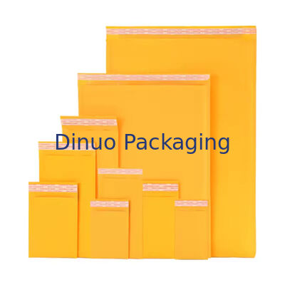Various Sizes Kraft Cushion Bubble Mailers Featuring Inner Materials Low Density Polyethylene Protective Packaging Envelopes for Shipping