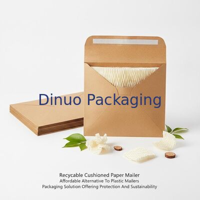 Recyclable Cushioned Paper Mailer Affordable Alternative To Plastic Mailers Packaging Solution Offering Protection And Sustainability