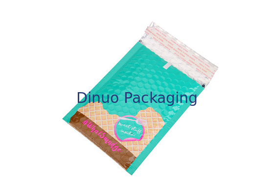 Lake Blue Metallic Bubble Mailers Padded Envelopes 145x210mm #C For Lipstick