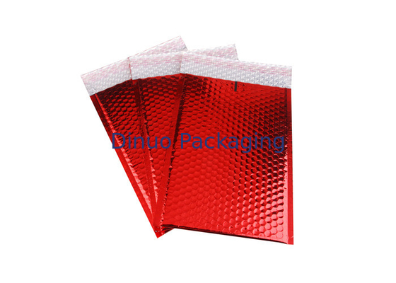Bright Red Color Metallic Bubble Envelopes Bubble Mailers 245x330 #A4