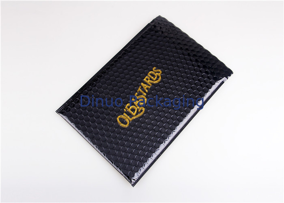 Waterproof Printed Black Metallic Shipping Envelopes , 180x165 #CD-DCD Custom Bubble Mailers